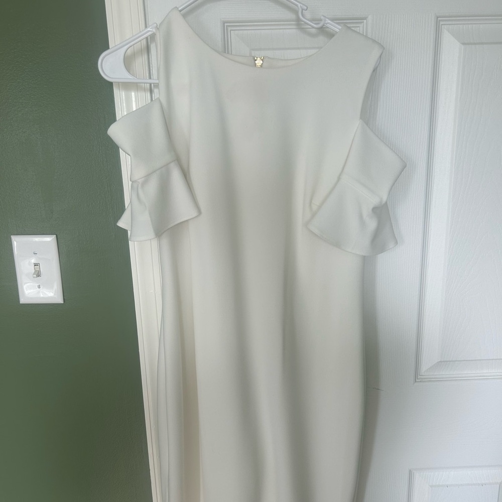 White Calvin Klein dress